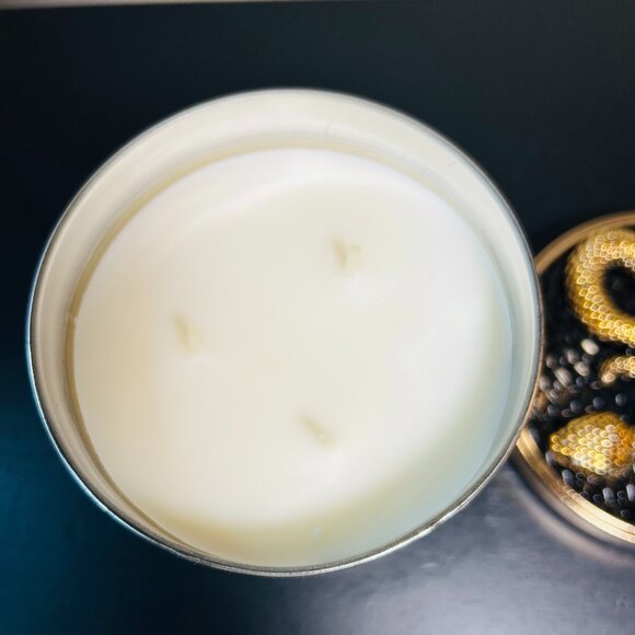 Bath & Body Works Wicked Vanilla Woods 3-Wick Candle With Decorative Snake Lid - Picture 3 of 5